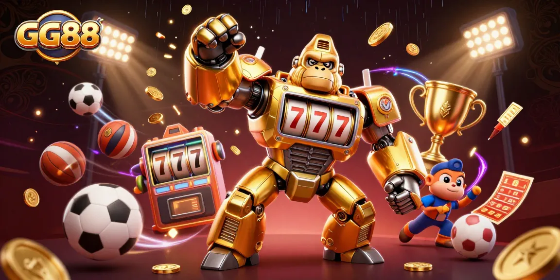 Experience thrilling gameplay with GG88, featuring dynamic 3D gambling elements and action-packed scenes.