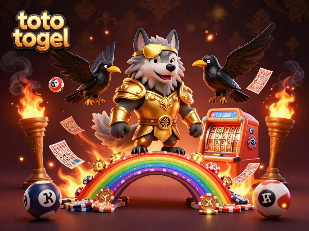 Engaging lottery gaming scene featuring the characters and elements of toto togel, illustrating action and excitement in a vibrant setting.