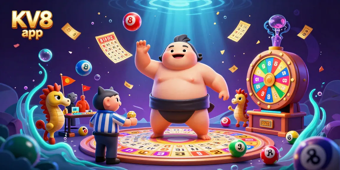 Engage with the thrilling KV8 app underwater casino scene featuring playful fugu and colorful games.