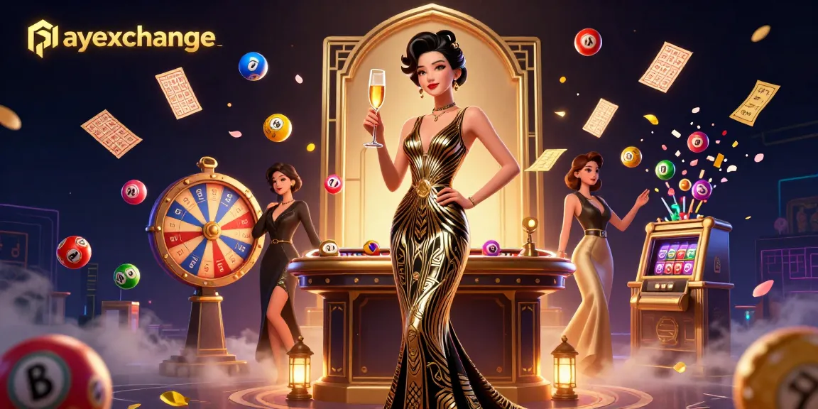 Experience the dynamic world of playexchange with a glamorous scene featuring a lady at a roulette table.