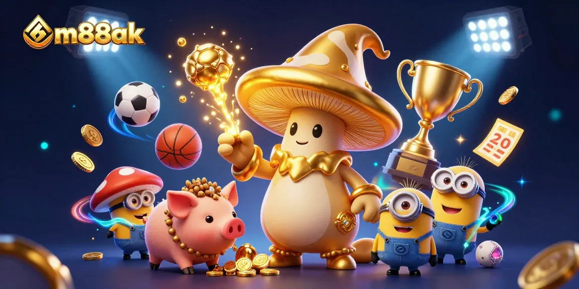 Experience thrilling payouts with mm88ak's magical elements in a dynamic casino scene.
