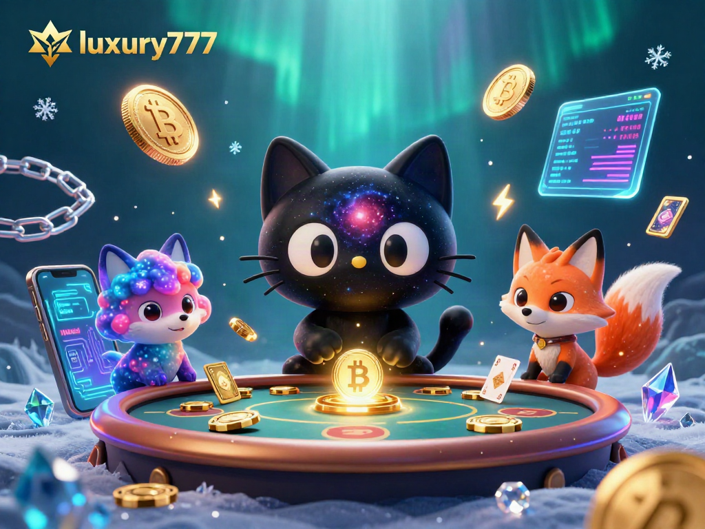 Rasakan pengalaman bermain luxury777 di kasino digital dengan karakter lucu dan elemen kripto.