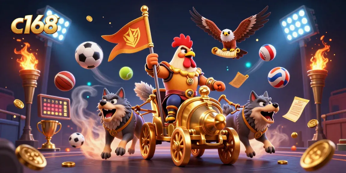 Experience thrilling sports action with c168 as a rooster warlord leads the game!