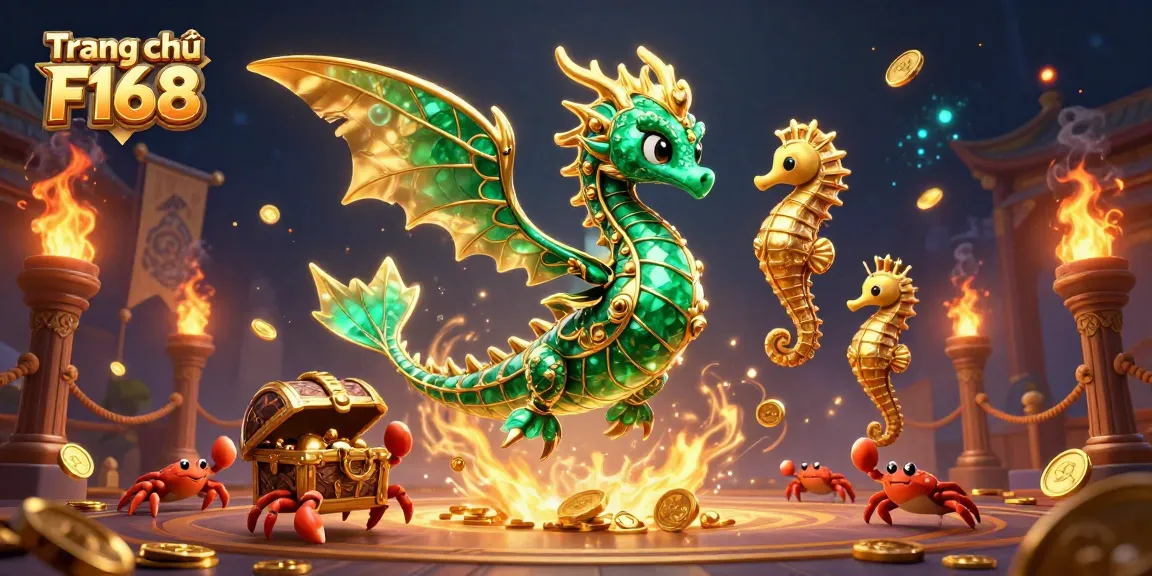 Engage with the thrilling world of Trang chủ F168, showcasing a vibrant underwater casino adventure.