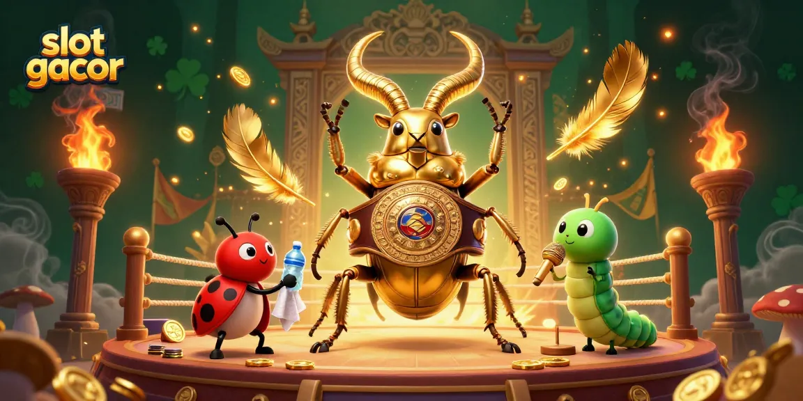 Experience the excitement of slot gacor with this dynamic 3D casino battle illustration featuring engaging characters and vibrant effects.