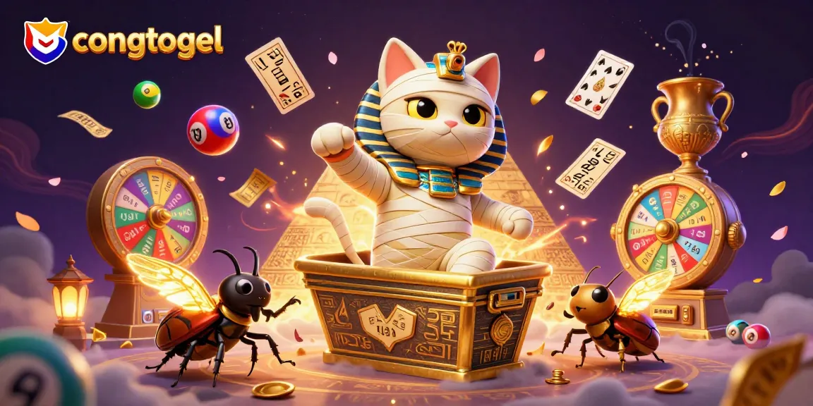 Engage with congtogel gameplay in a vibrant casino scene filled with dynamic lottery elements.