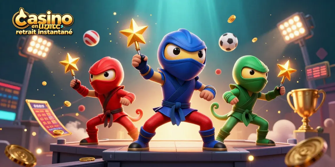 Experience the thrill of casino en ligne retrait instantané with dynamic ninja chameleons in action.