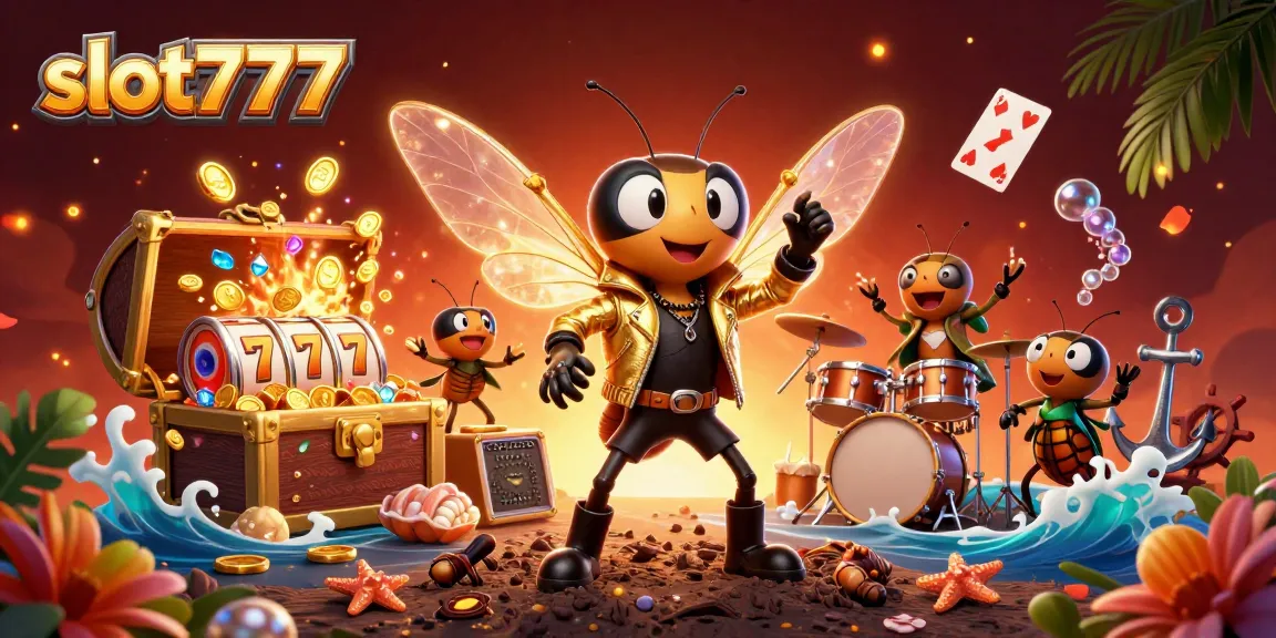 Experience the thrill of winning at slot777 with iconic characters and vibrant casino elements!