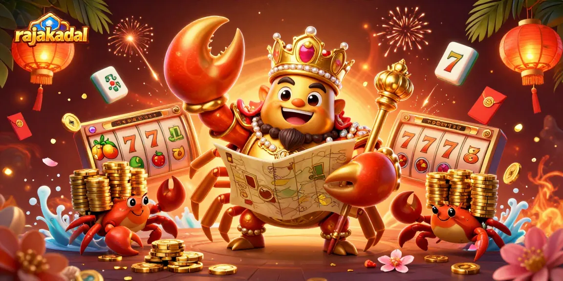 Mengambil jackpot di rajakadal dengan keceriaan emas saat bermain mesin slot.