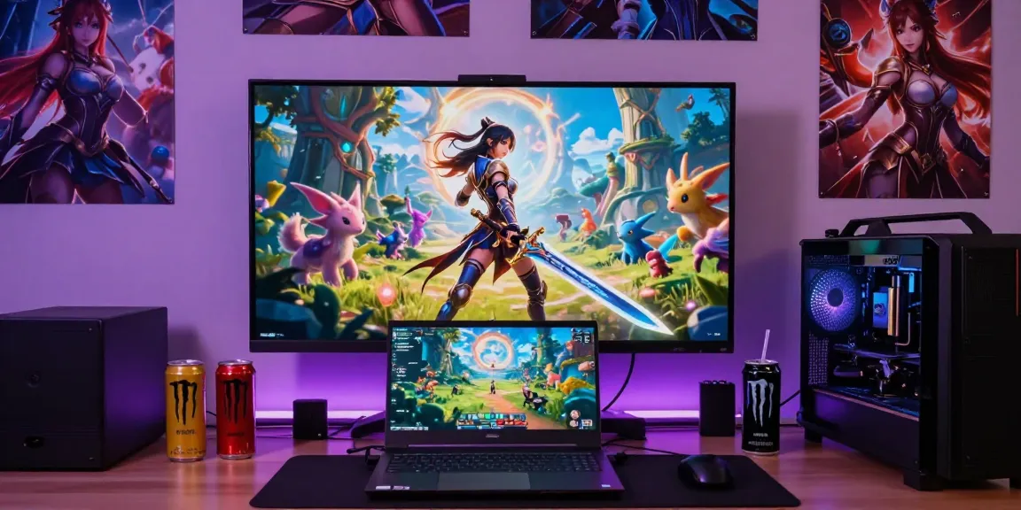 Female hentai game with a strong female protagonist in a vibrant fantasy gaming scene, engaging with magical elements and immersive graphics.