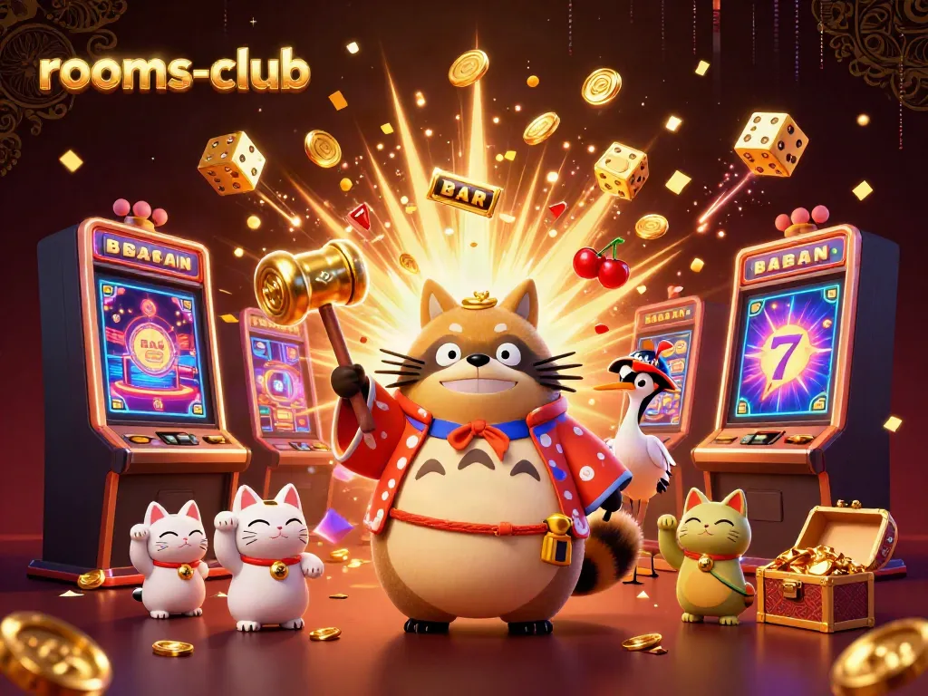 Menangkan jackpot di rooms-club dengan mesin slot yang menarik dan karakter ceria!