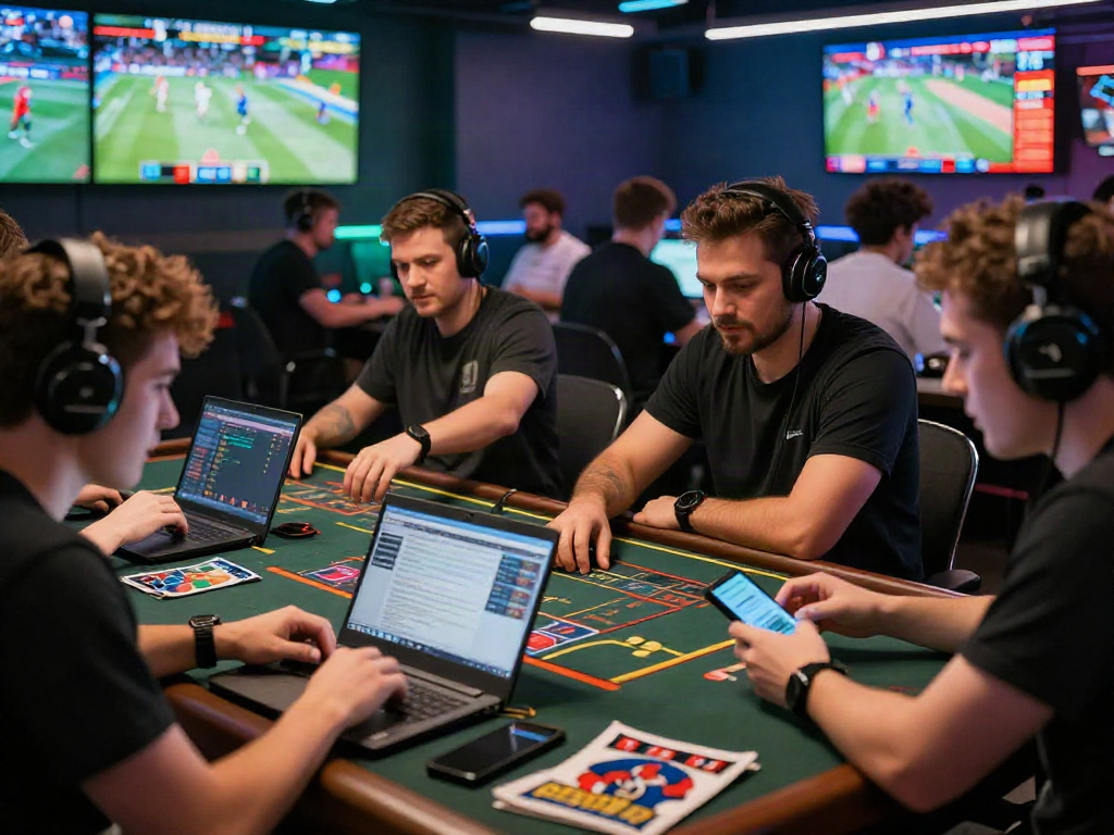 Engaging players betting on Playin exchange platform in a vibrant online gaming scene.