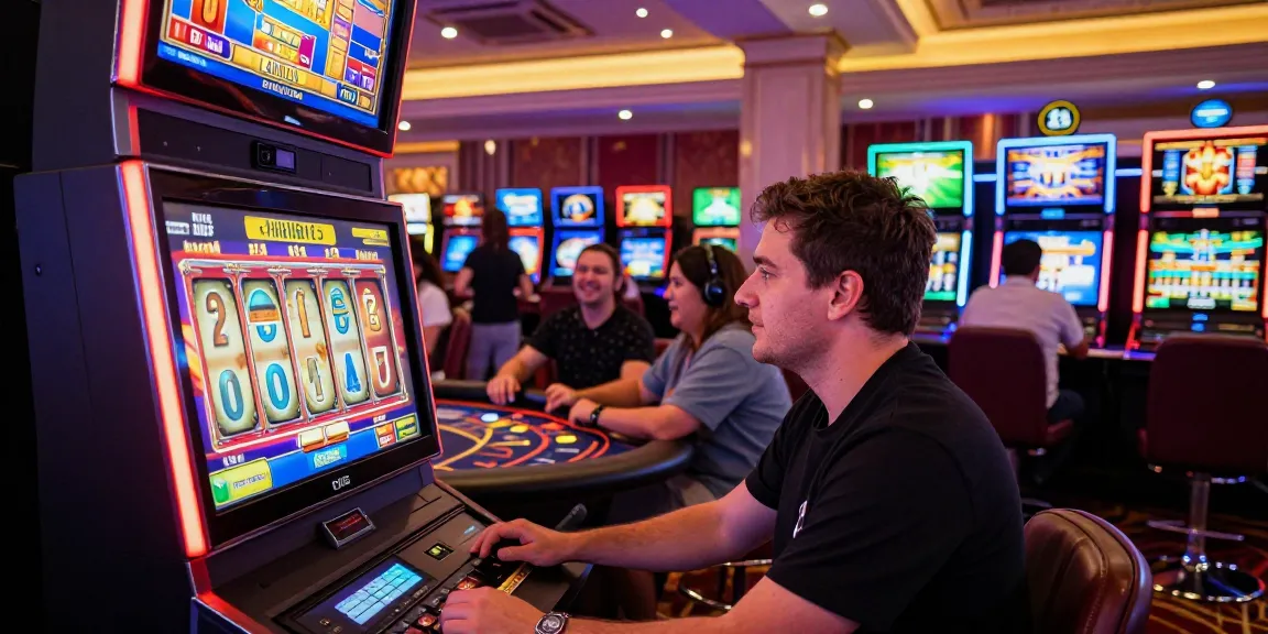 Pengalaman bermain di situs slot gacor dengan mesin slot dan suasana kasino yang meriah.