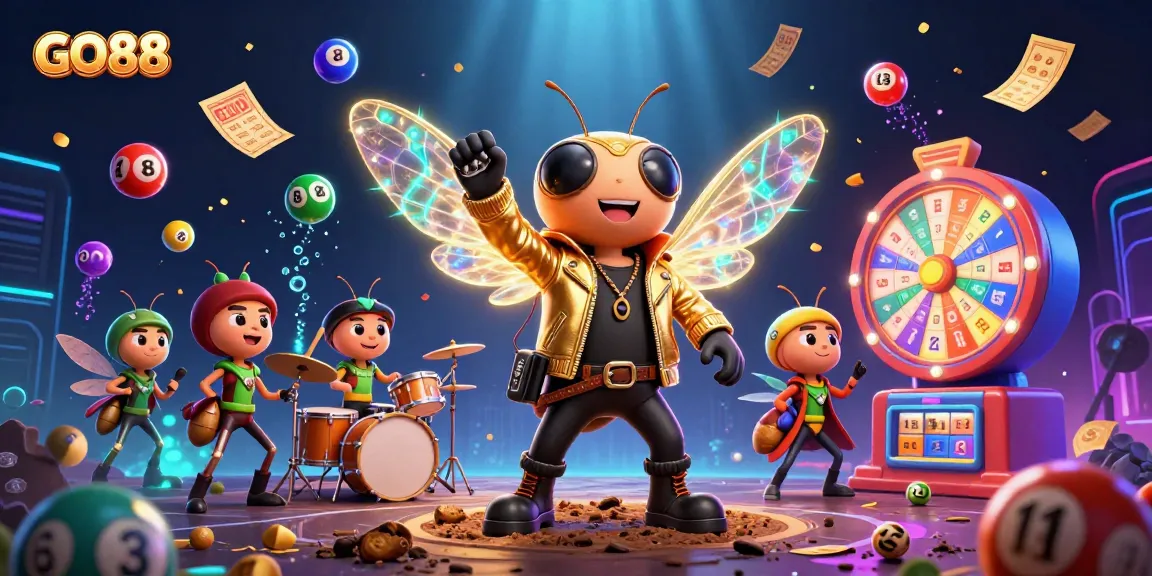 See the GO88 rock star joining in vibrant casino fun with glowing elements in 2026.