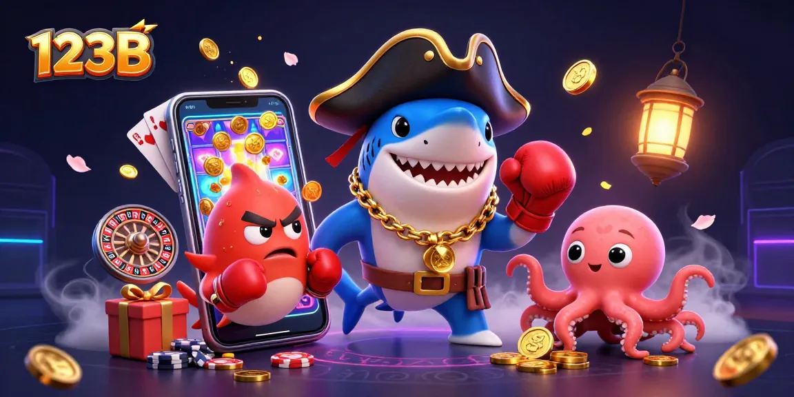 Join the fun at 123B with a thrilling 3D illustration full of riches and excitement in online gaming.