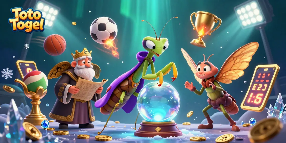 Toto Togel dengan mantis peramal dan kupu-kupu tua dalam suasana magis kasino