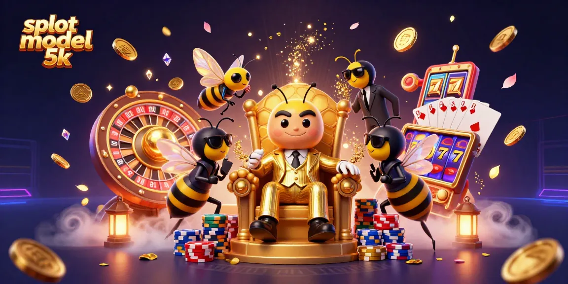 Spin lucky reels and win with slot modal 5k in this vibrant casino illustration.