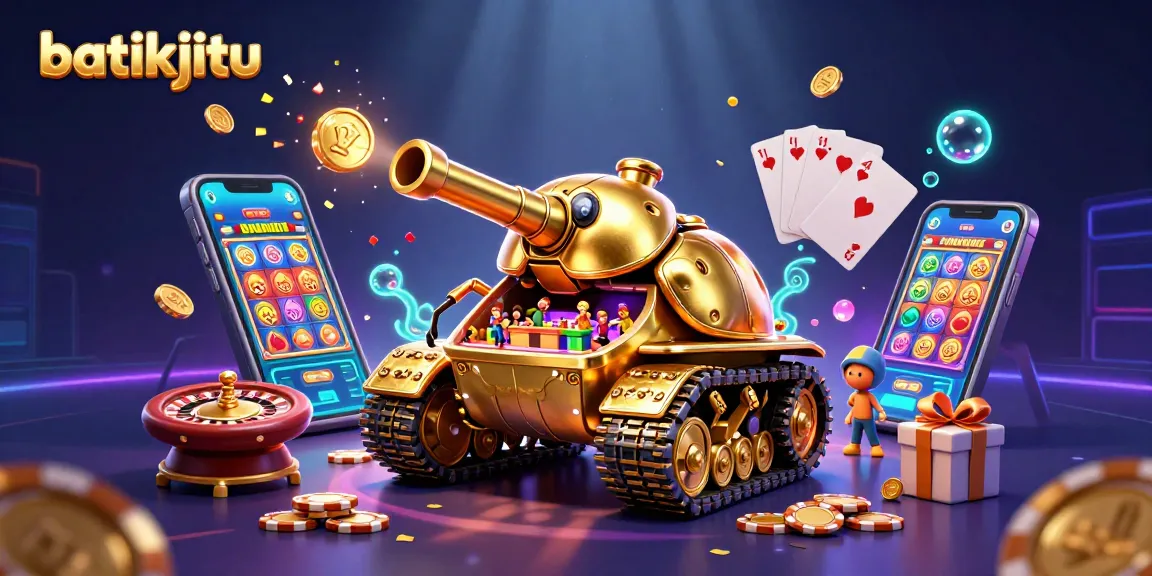 Rasakan keseruan batikjitu dengan simbol-simbol slot yang mengilap dan suasana kasino yang meriah.
