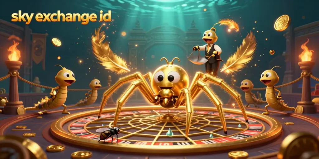 Experience thrilling bets and excitement with sky exchange id in this vibrant casino illustration.