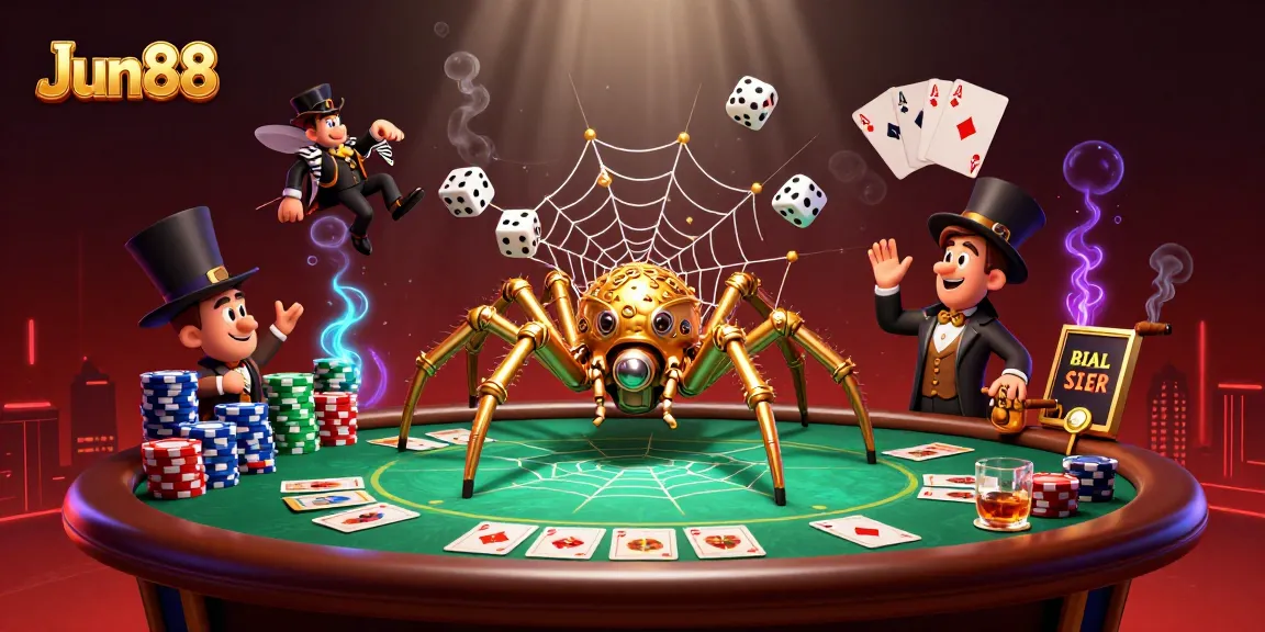 Engage with Jun88's thrilling casino experience featuring steampunk elements and poker games.