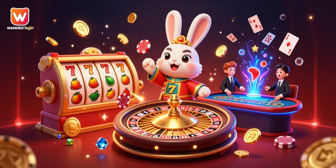 Experience thrilling wins with Wazeslot login amid vibrant casino elements and exciting gameplay.
