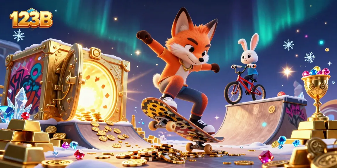 Experience the thrill of winning at 123B casino with vibrant characters and dynamic gameplay.