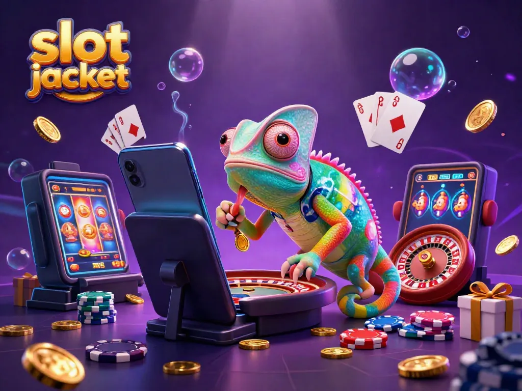 Gambarkan suasana menang besar dengan slot jackpot dalam ilustrasi kasino yang hidup.
