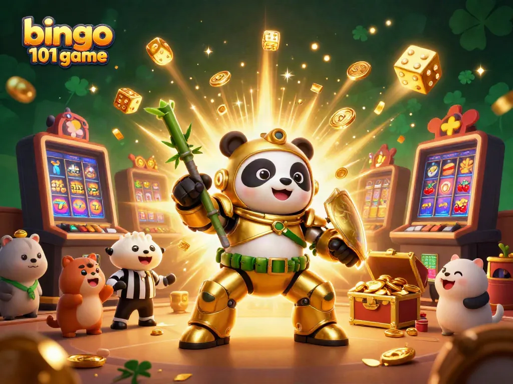 Gim bingo 101 menghadirkan pengalaman bermain interaktif dengan karakter dan elemen kasino.