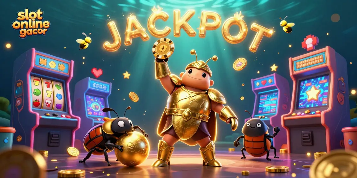 Menangkan slot online gacor dengan gambar ilustrasi 3D yang memukau dan penuh warna, menampilkan karakter unik.