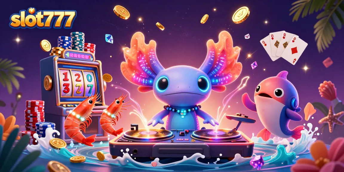 Experience slot777 excitement with vibrant characters and dynamic casino elements.