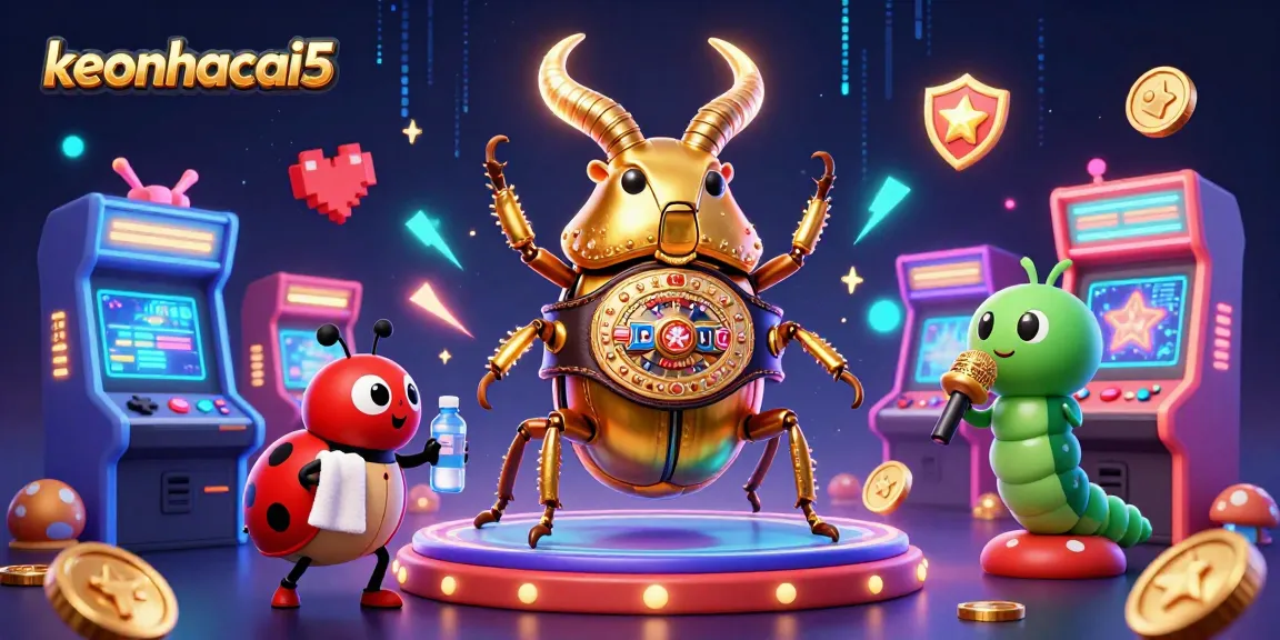 Engage with keonhacai5 through lively gambling scenes featuring dynamic 3D characters and arcade-style action