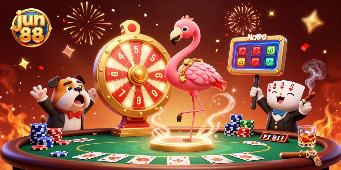 Excited contestants spin the prize wheel at jun 88, showcasing vibrant casino elements.