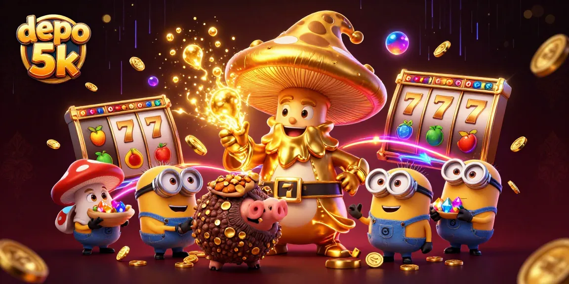 Experience the thrill of depo 5k slots with magical characters amidst jackpots and vibrant gameplay.