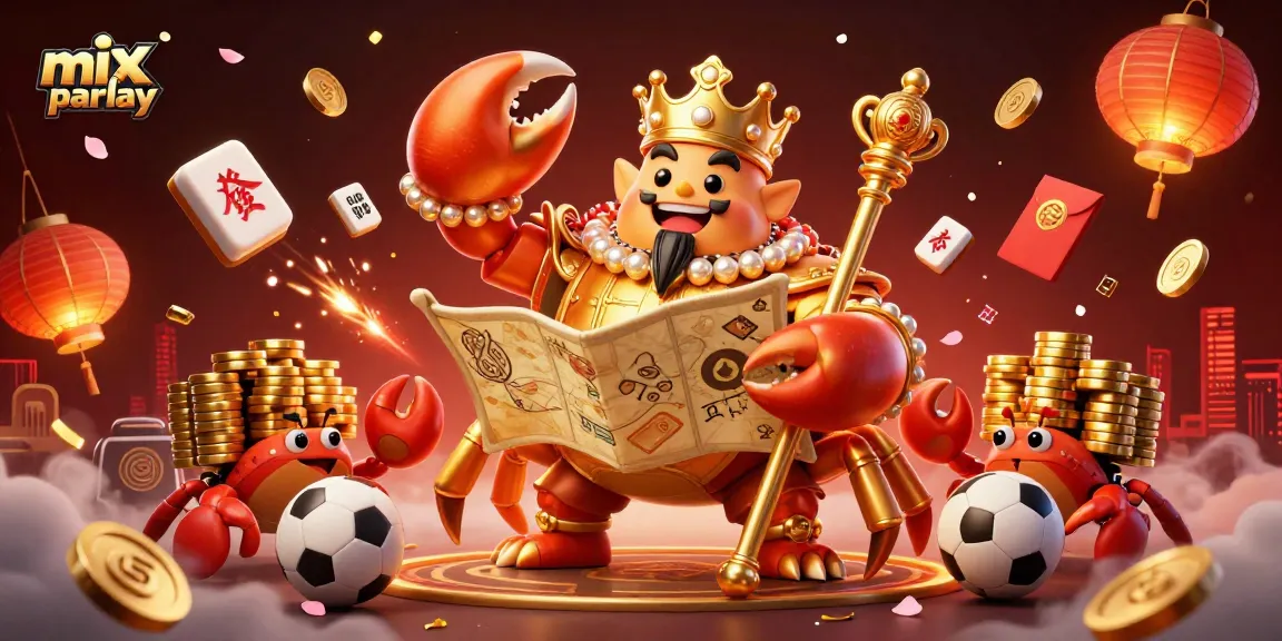Capture winning strategies with mix parlay in a vibrant 3D casino-themed illustration.