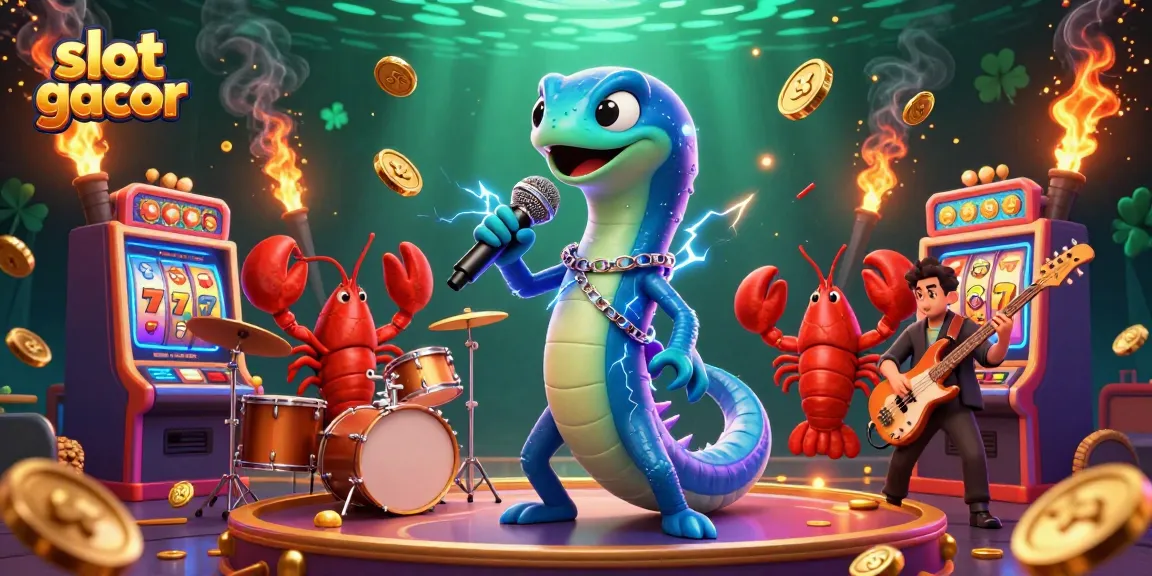Experience exciting slot gacor action with vibrant characters in a dynamic underwater casino.