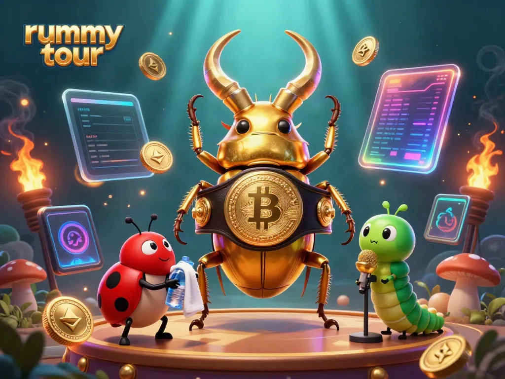 Gambarlah Rummy Tour dengan karakter unik dan elemen perjudian yang mendebarkan.