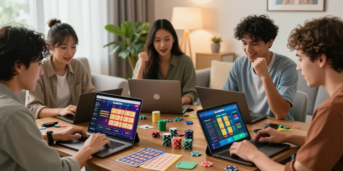 The ULARTOTO gaming experience showcasing players engaging with online togel games in a cozy and inviting home environment.