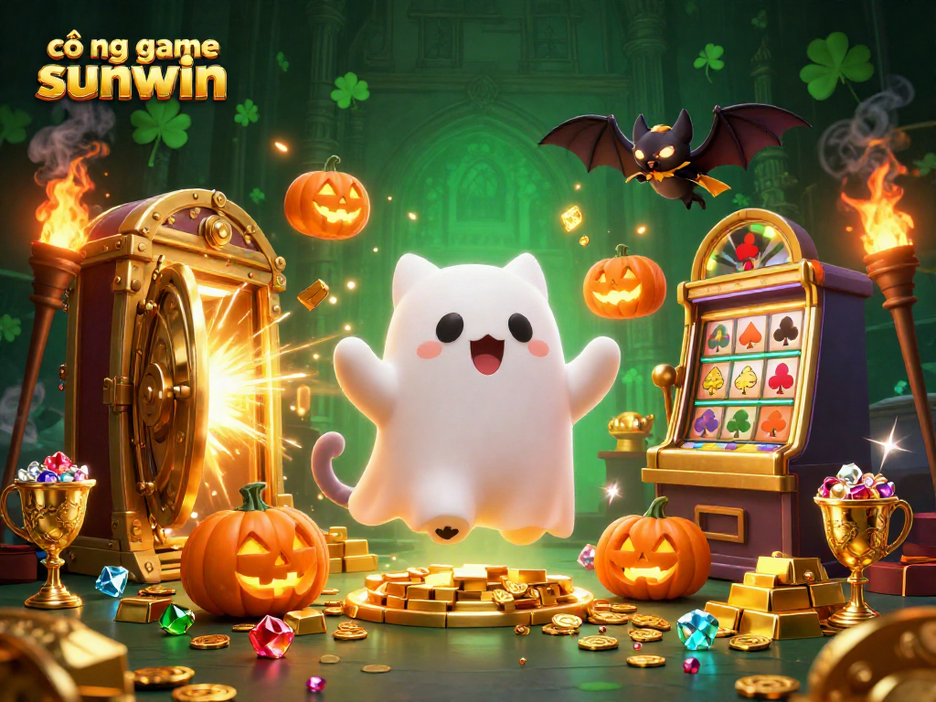 Engage in thrilling gaming at cổng game sunwin surrounded by delightful characters and vibrant treasures.