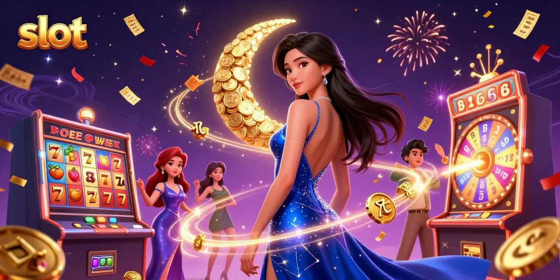 Putar gulungan slot dengan simbol jackpot yang berwarna-warni, menampilkan kegembiraan kasino yang mendebarkan.