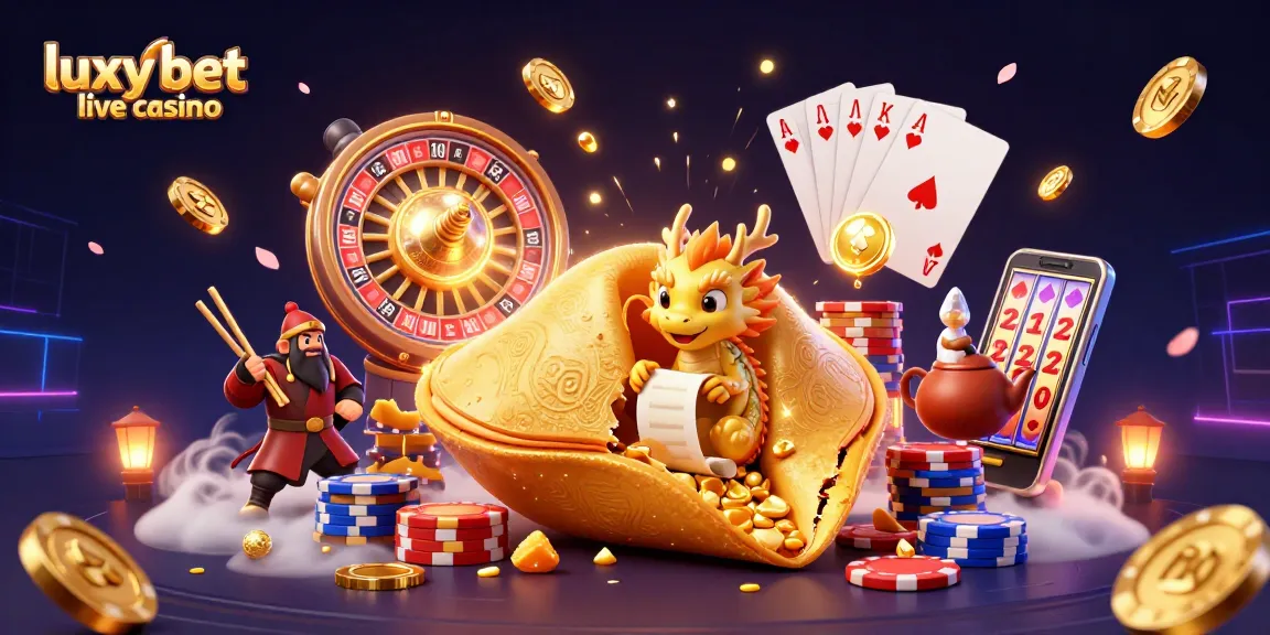 Experience luxury gameplay at luxy bet live casino with this vibrant 3D illustration showcasing casino elements.