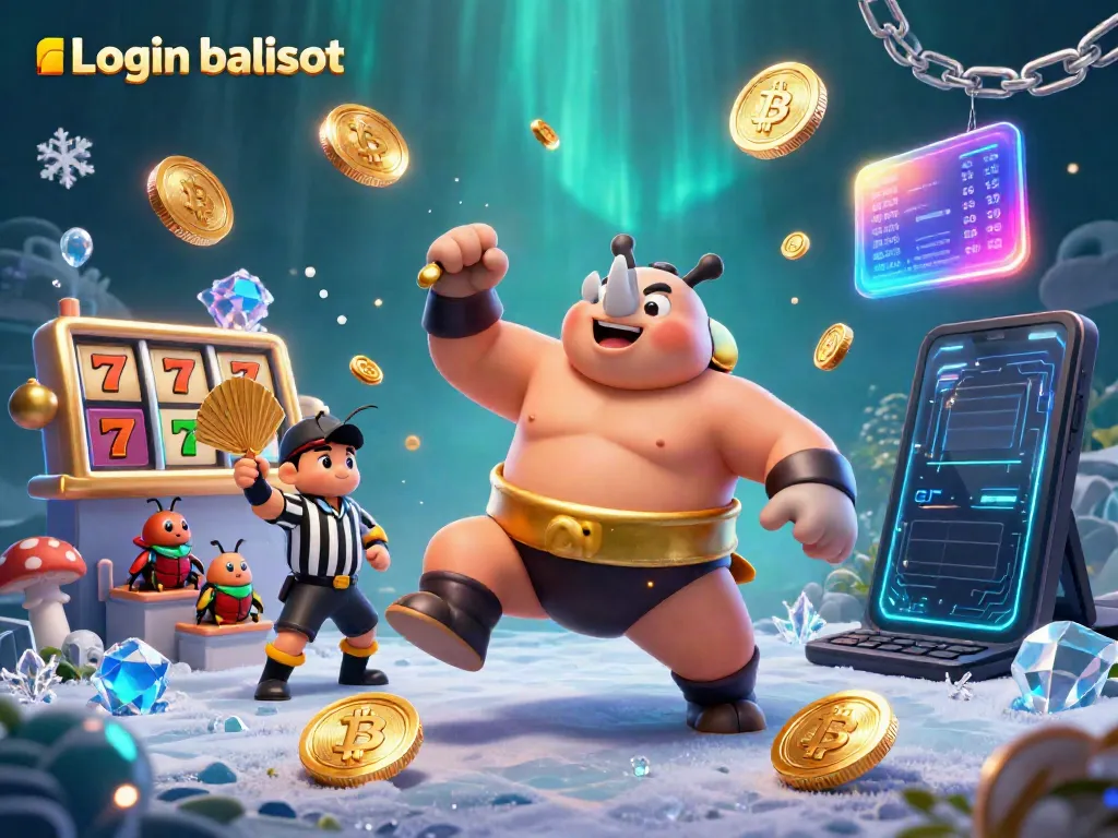 Enter the exciting world of Login balislot with vibrant casino-themed 3D illustration