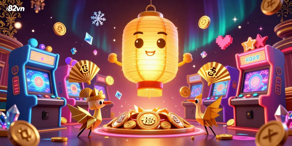Experience exciting gameplay at 82vn casino with vibrant characters and dynamic game elements.