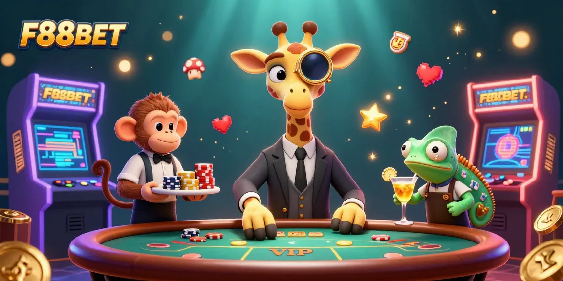 Experience thrilling gameplay at F88BET with vibrant characters and interactive casino fun.