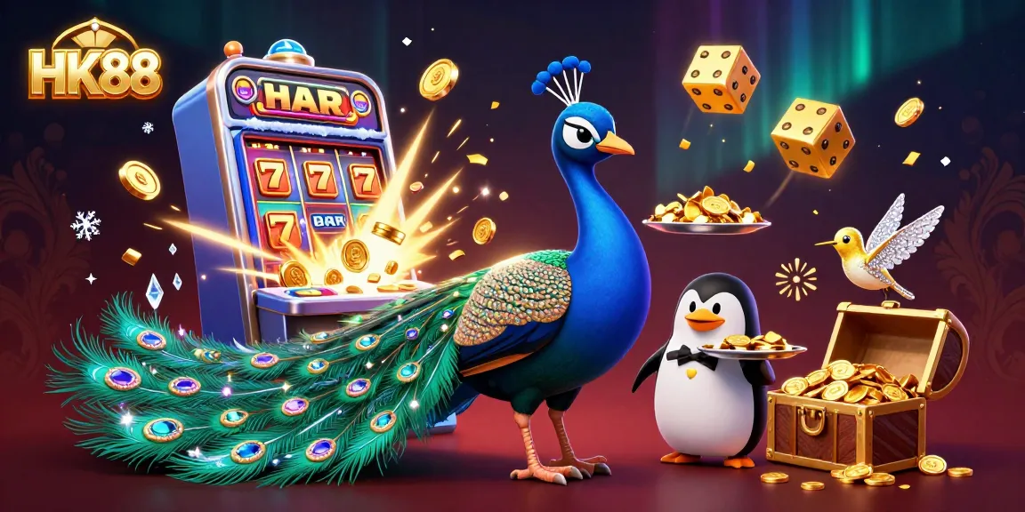 Win big at HK88 with jackpot explosions, vibrant casino elements, and our fun characters.
