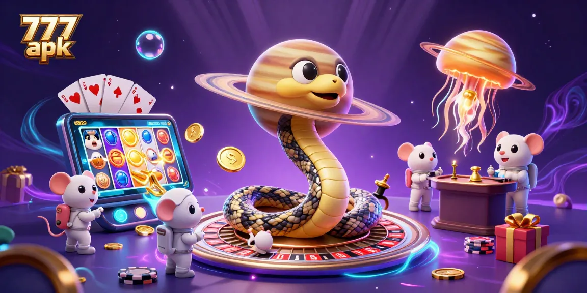 Experience the thrill of 777 apk with vibrant slot action and cosmic casino elements.