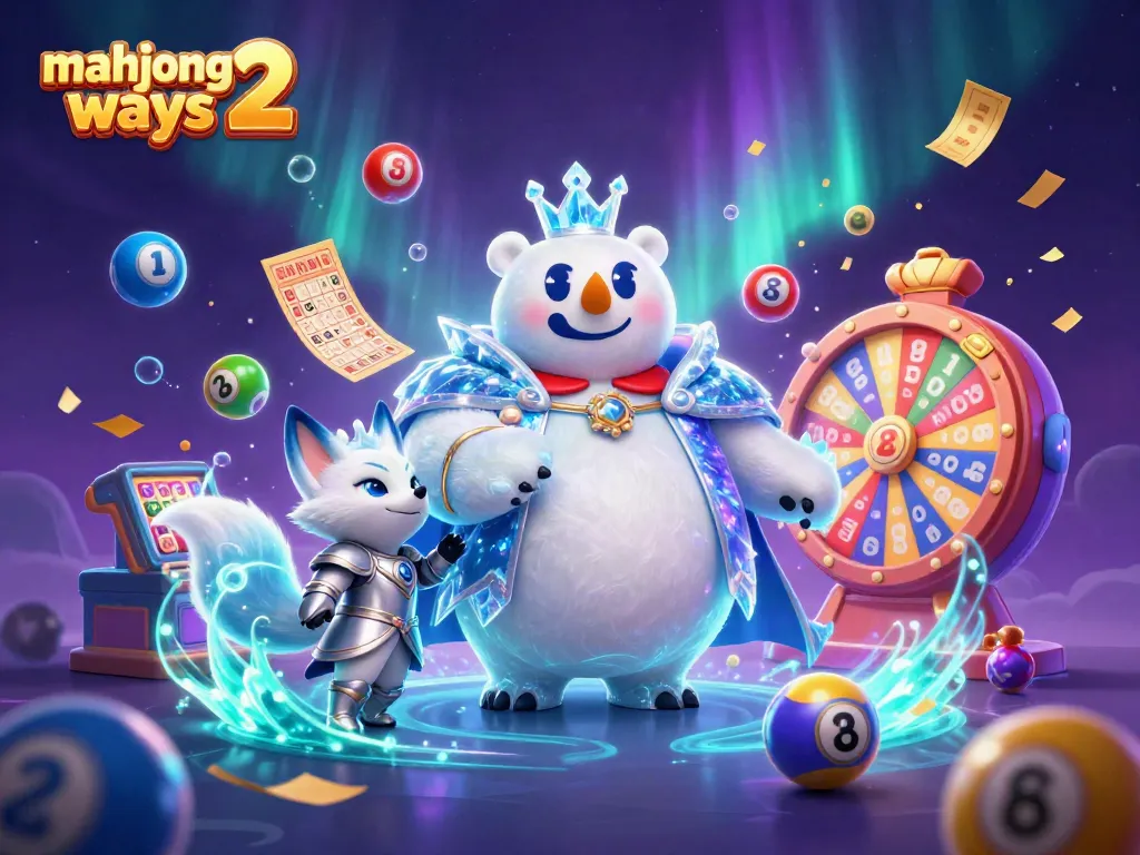 Experience the excitement of mahjong ways 2 in a vibrant 3D casino scene with engaging characters and dynamic elements.